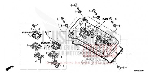COUVERCLE DE CULASSE CB1000RAJ de 2018